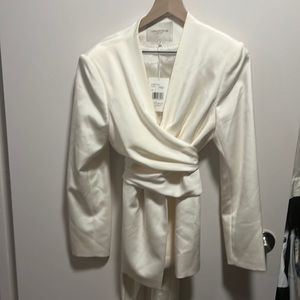 Elegant wrap blazer